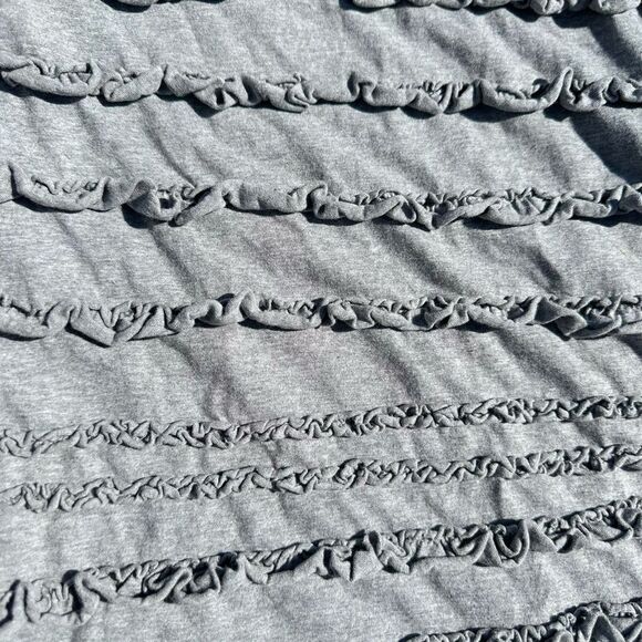 Joe Fresh Girls Grey Ruffle Sleeveless Tunic Top Size 10-12 - Picture 3 of 4